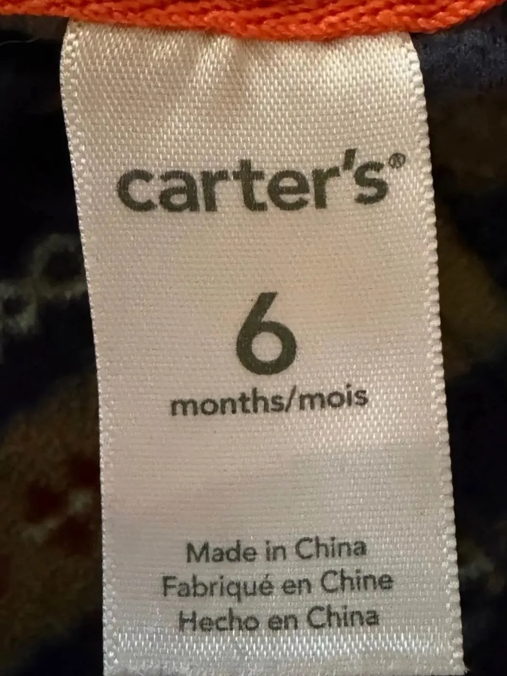 Carter's Baby Boy Aztec Geometric Fleece Hoodie - Size 6mos EUC